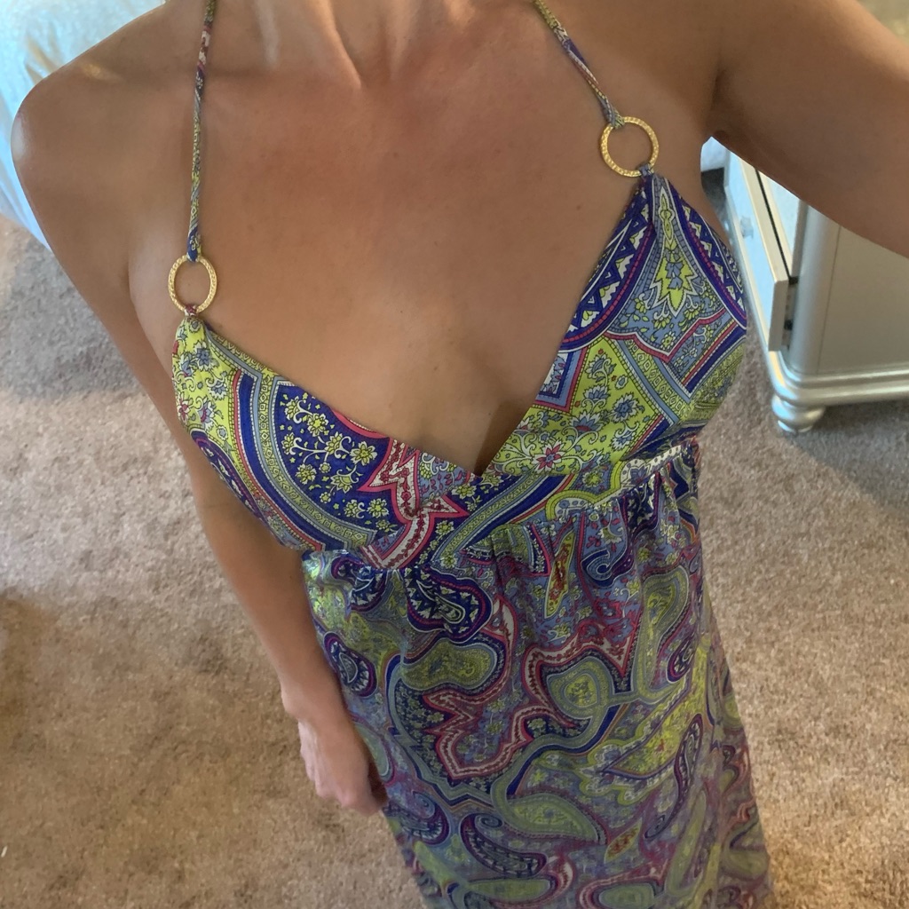 Alice&Trixie Silk Multi-Color Maxi Dress Size Small